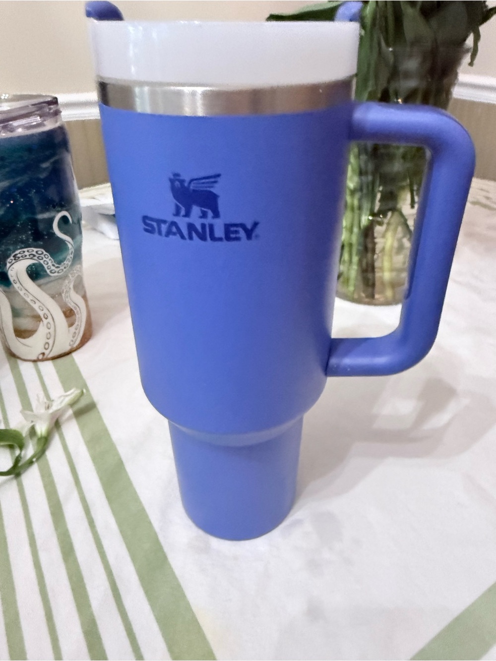 Stanley Blue Insulated Travel Mug with Handle